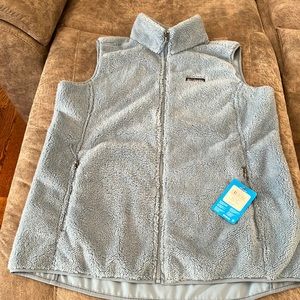 NWT Super Soft Columbia Vest Piney Ridge Hybrid Vest Women’s XL Light Blue NEW